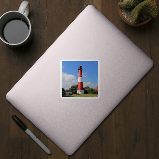 Red and White Lighthouse on Pellworm Island by Christine aka stine1